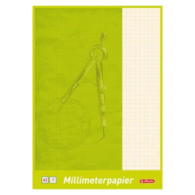 Zdjęcie produktu dla herlitz Millimeterpapier-Block DIN A3, 80 g/qm, 20 Blatt