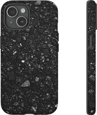 Produktbild von Schwarze Asphaltstruktur – Handyhülle Kompatibel mit iPhone 15