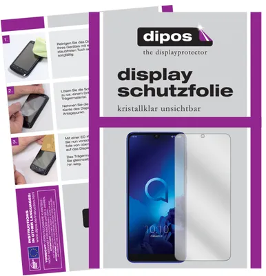 Obrázek produktu pro 2x čirá ochranná fólie displeje pro Alcatel 3 (2019) ochranná fólie displeje dipos