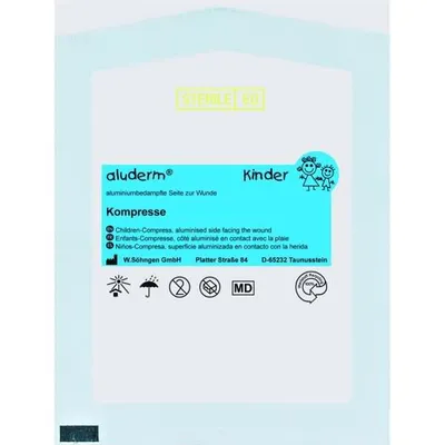 Obrázek produktu pro aluderm dětský obklad 8 x 6 cm, 1 balení obkladů