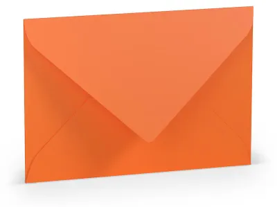 Produktbild von Briefumschlag B6 Nassklebung Seidenfutter Orange