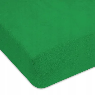 Image de Designpremium Drap housse enfant vert foncé 80x160 cm