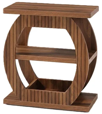 Obrázok produktu pre Odkladací stolík HOGA-LE0007, 35 x 66 x 60 cm, hnedý
