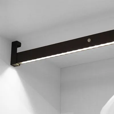 Image de Barre de penderie pour armoire - lumière LED, détecteur de mouvement, 708 mm