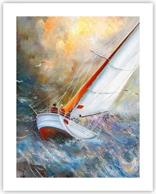 Produktbild von Poster - Poster ohne Rahmen - Segelboot Bild Regatta - 40x50 cm - Wand Bild - Wanddeko - Wandbilder - Kunstposter - Wandposter - Bilder - Kunstdruck - Wanddekoration - Wandbild - P2XPA40x50-4134