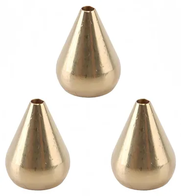 Räucherstäbchenhalter aus Messing, Wassertropfenform, Gold