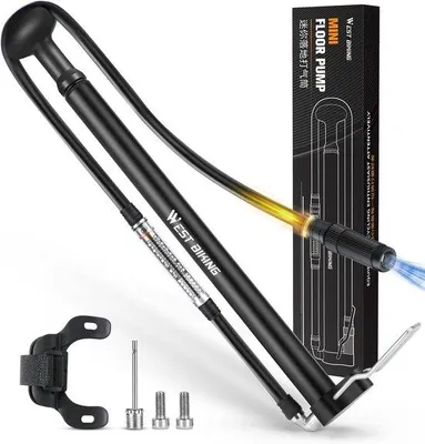 Image de Petite pompe à vélo en aluminium 160 psi