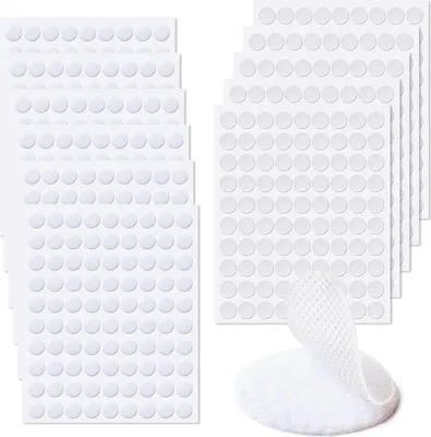 Obrázek produktu pro INF Kulaté samolepicí suché zipy Bílý S