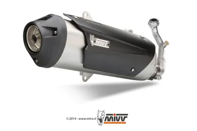 Obrázek produktu pro Mivv URBAN tlumič - kompletní systém 1x1 z nerezové oceli pro PIAGGIO MP3 400 BJ 2007 > 2011