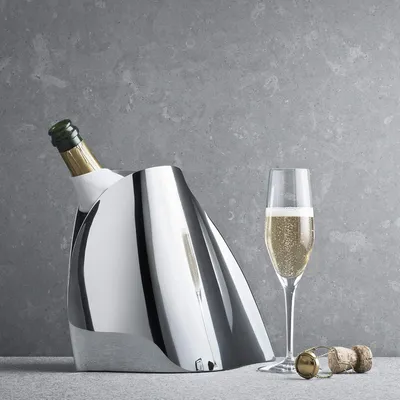 Produktbild von Champagnerkühler aus Edelstahl, 17,3 x 45,6 x 31,6 cm