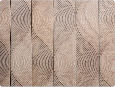 Produktbild von Holzwellen – Bodenschutzmatte – Rutschfest – Schutzmatte für Büro – Vinylmatte – Stuhlunterlage – 120 x 90 cm