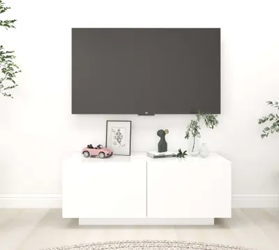 Obrázek produktu pro The Living Store TV skříňka bílá 100x35x40 cm materiál na bázi dřeva
