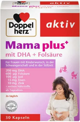 Produktbild von Doppelherz Mama Plus mit DHA+Folsäure, 30 St KAP