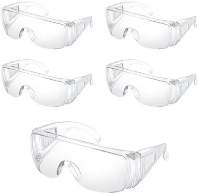 Produktbild von 5 Stück Sicherheitsbrille - Anti-Kondens-Schutz für Arbeit, Basteln und Industrie