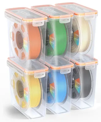 Produktbild von YOOPAI Pro Filament-Aufbewahrungsbox – Einzelspulen-Lagerbox, luftdicht mit Trockenmitteln, effektive Feuchtigkeitskontrolle, staubdicht für 3D-Druck-Filament (6er-Pack)