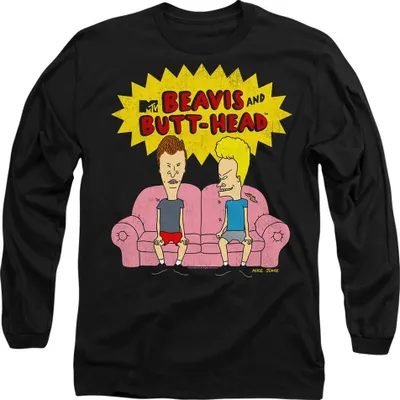Obrázek produktu pro Beavis & Butthead - "Couch OG" tričko pro muže/dámy Uni TV10528 (L) (černá)
