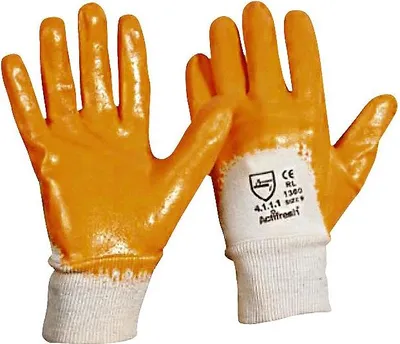 Produktbild von Arbeitshandschuhe Nitril Orange orange