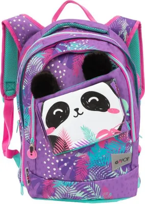Produktbild von Runder, erweiterbarer Pandastic GOPOP Schulrucksack