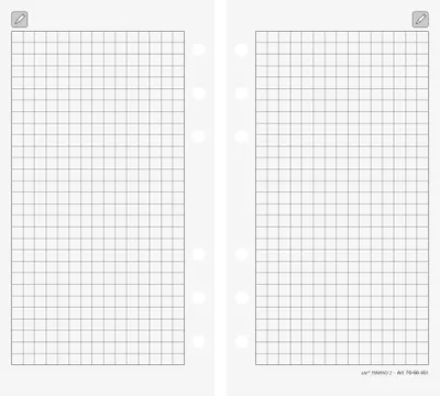 Produktbild von Ersatzformulare Timing 2 Notizpapier kariert 24 Blatt Packung mit 5 Stück