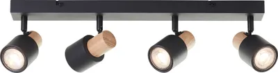 Produktbild von BRILLIANT Spotbalken, 4-flammig Pini schwarz IP20 GU10 dimmbar Geeignet für LED-Leuchtmittel