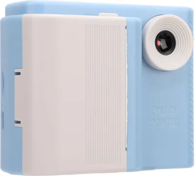 Zdjęcie produktu dla Aparat fotograficzny dla dzieci z 3 rolkami papieru do drukowania Podwójny rejestrator wideo HD z obiektywem do fotografowania w plenerze Niebieski