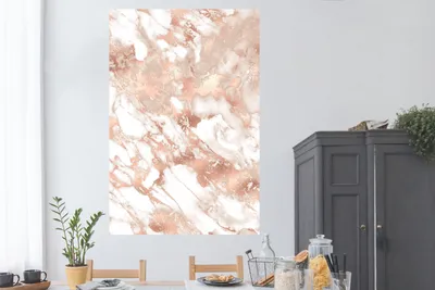 Produktbild von MuchoWow® Poster Marmor - Glitzer - Gold 120x180 cm - Kunstposter
