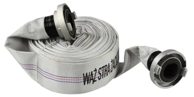 Produktbild von Garronda Flachschlauch 2 Zoll 20 m verstärkter Druckschlauch 8 bar Feuerwehrschlauch mit Schnellkupplungen Layflat-Schlauch Wasserförderung GD-0233 Weiß