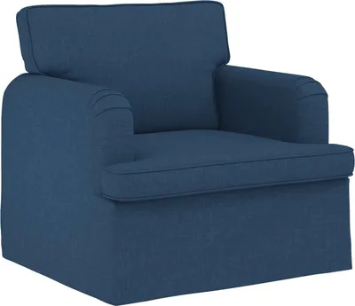 Image de Canapé vidaXL bleu 84 x 80 x 85 cm en tissu