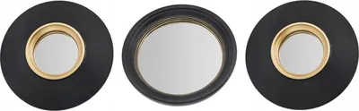 Obrázek produktu pro Sada kulatých nástěnných zrcadel DEM, 3 x Ø 25,5 cm