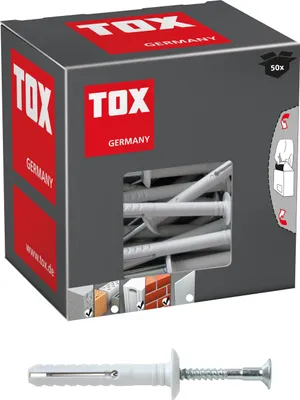 Produktbild von TOX Attack Metal, Schrauben- & Dübelsatz, Beton, Grau, Pozidriv, Deutschland, 6 mm