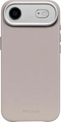 Image de Decoded, étui en cuir MagSafe pour iPhone 17 Air, résistant aux chocs, beige