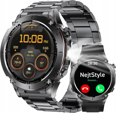 Zdjęcie produktu dla Smartwatch Męski Zegarek Wodoodporny Rozmowy Gps Sport Smart Watch Menu Pl