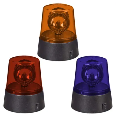 Productafbeelding van Relaxdays Set van 3 rondomverlichte lampen, blauw-geel-rood