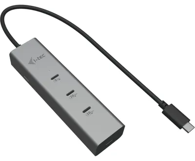 Obrázek produktu pro i-tec Metal C31HUBMETAL8KPDPRO, USB typu C, USB typu C, 10000 Mbit/s, 144 Hz, Stříbrná, 85 W
