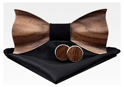 Produktbild von Handgefertigte Holzfliege im modernen Design