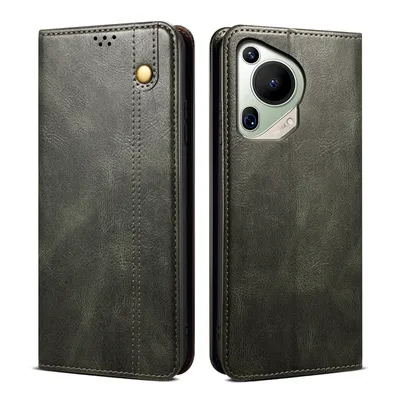 Obrázek produktu pro Pouzdro pro Huawei Pura 70 Ultra kožené flip pouzdro peněženka s funkcí stojánku zelené