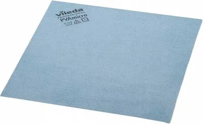 Produktbild von Vileda Professional PVAmicro Reinigungstuch blau 38x35 cm, streifenfrei, 99,99% Virusentfernung, 1 Stk.