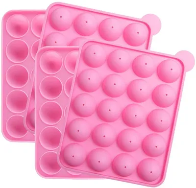 Obrázek produktu pro 2 Stück 20 Silikon Cake Pop Form - Tolles für Bonbons, Lutscher und Party Cupcake