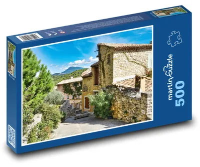 Produktbild von Puzzle 500 Malerisches Dorf in Frankreich - martinpuzzle