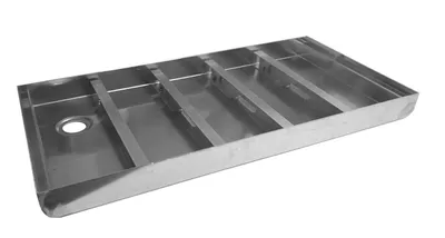 Produktbild von Emco Bodenwanne 75mm, Aluminium,Größe:100x50cm