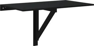Obrázok produktu pre vidaXL Nástenný rozkladací stôl čierny 100x60x56 cm Drevený materiál
