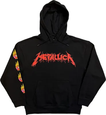 Produktbild von Metallica - Kapuzenpullover für Herren/Damen Uni, Rückseitiger Aufdruck RO15356 (L) (Schwarz)