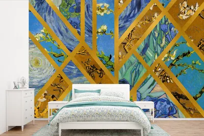 Produktbild von MuchoWow® Fototapete für Wohnzimmer oder Schlafzimmer Wandtapete Vinyl Motivtapete Kunst - Van Gogh - Alte Meister - 390x260 cm - Papiertapete