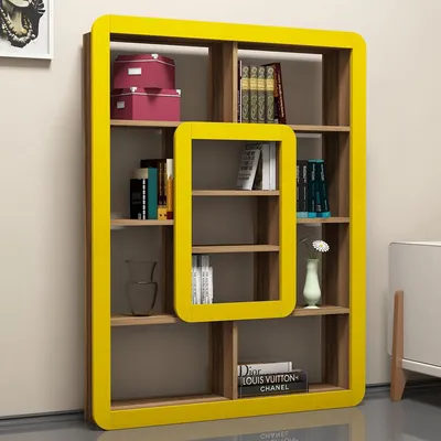 Immagine prodotto di Caltrano - Libreria, 108x22x140h cm Marrone Noce, 8 Ripiani