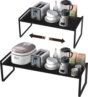 Produktbild von Famanu Küchenregal Organizer - Erweiterbares Kräuterregal für Küche und Bad