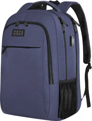 Produktbild von TRVLMORE 28L Rucksack - Rucksack mit 15,6 Zoll Laptopfach - Schulrucksack - Spritzwassergeschützt - Herren und Damen - Jungen und Mädchen - Blau
