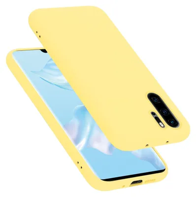 Produktbild von Cadorabo Schutzhülle für Huawei P30 PRO Hülle in Gelb Handyhülle Case Cover TPU Etui