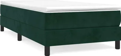 Productafbeelding van vidaXL Boxspringbed met matras, donkergroen, 80x200 cm, fluweel