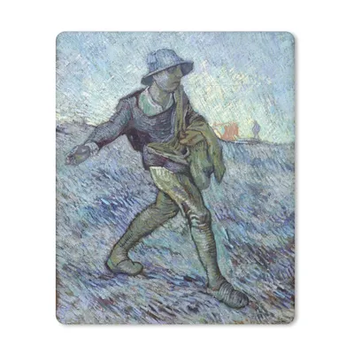 Produktbild von MuchoWow® Mauspad Mousepad Der Sämann (nach Millet) - Vincent van Gogh 30x40 cm - Mousepads - Maus Mat - Pad - Mausunterlage - Mausmatten