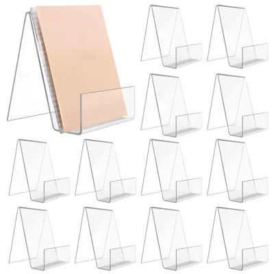 Immagine prodotto di Omgoods - Set di 12 supporti trasparenti in acrilico per libri